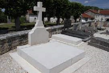 샤를 드골 전 프랑스 대통령 묘지.