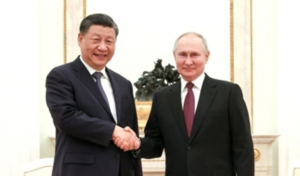 시진핑 중국 국가주석과 블라디미르 푸틴 러시아 대통령(모스크바 UPI=연합뉴스)